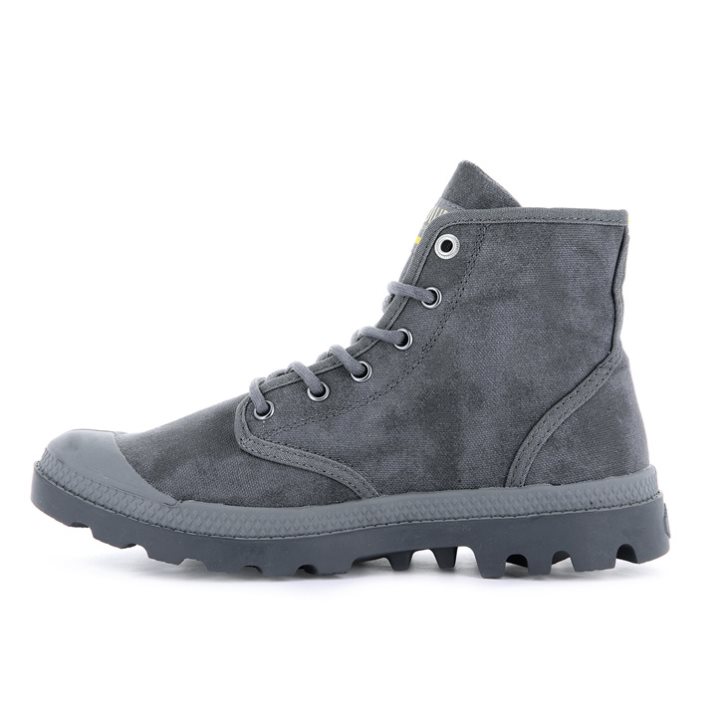 Dámské Boty Palladium Pampa Hi WAX Šedé | CZ AVX-91D